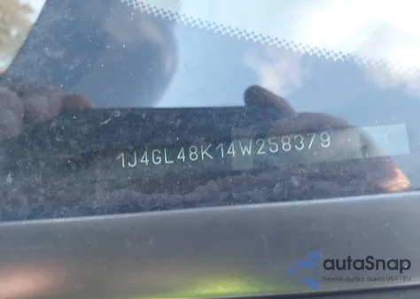 2004 Jeep Liberty Sport из США, поврежденный, VIN 1J4GL48K14W258379